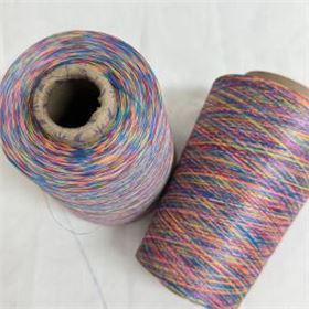 紅黃藍長絲段染紗