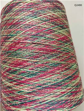 300D牛奶絲段染紗Q2480