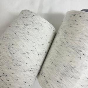 全棉本白32支黑彩點紗