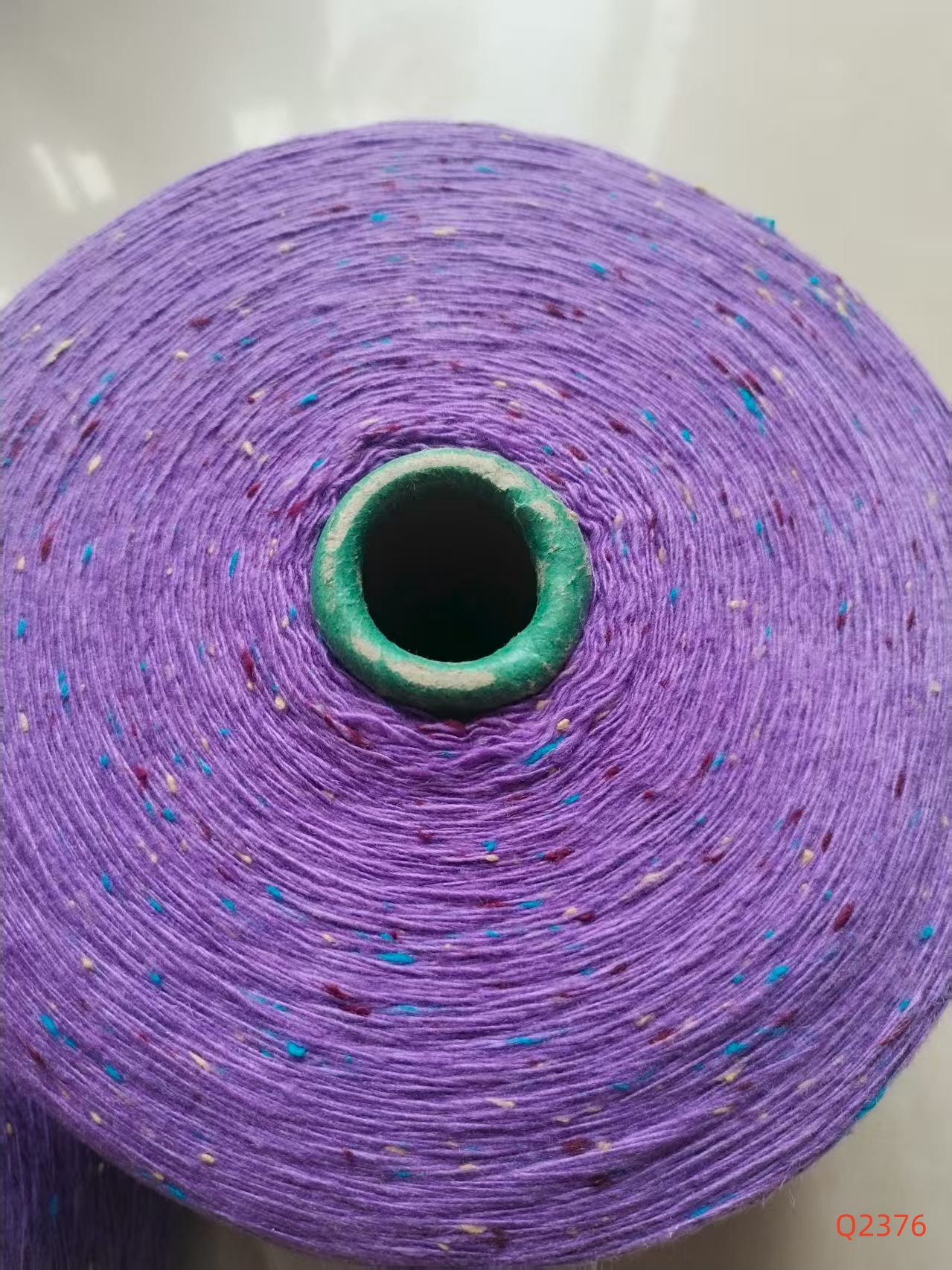 7.6支含40%羊毛紫色Q2376彩點(diǎn)紗