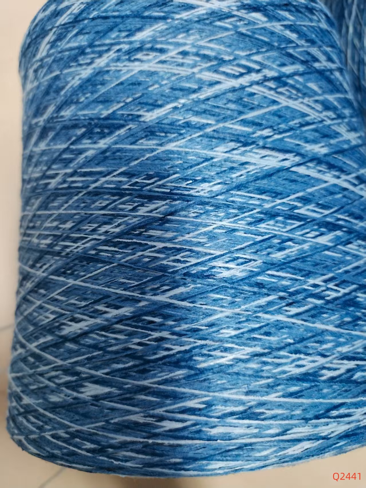 450D藍(lán)白段染紗Q2441 450D藍(lán)白段染紗Q2441